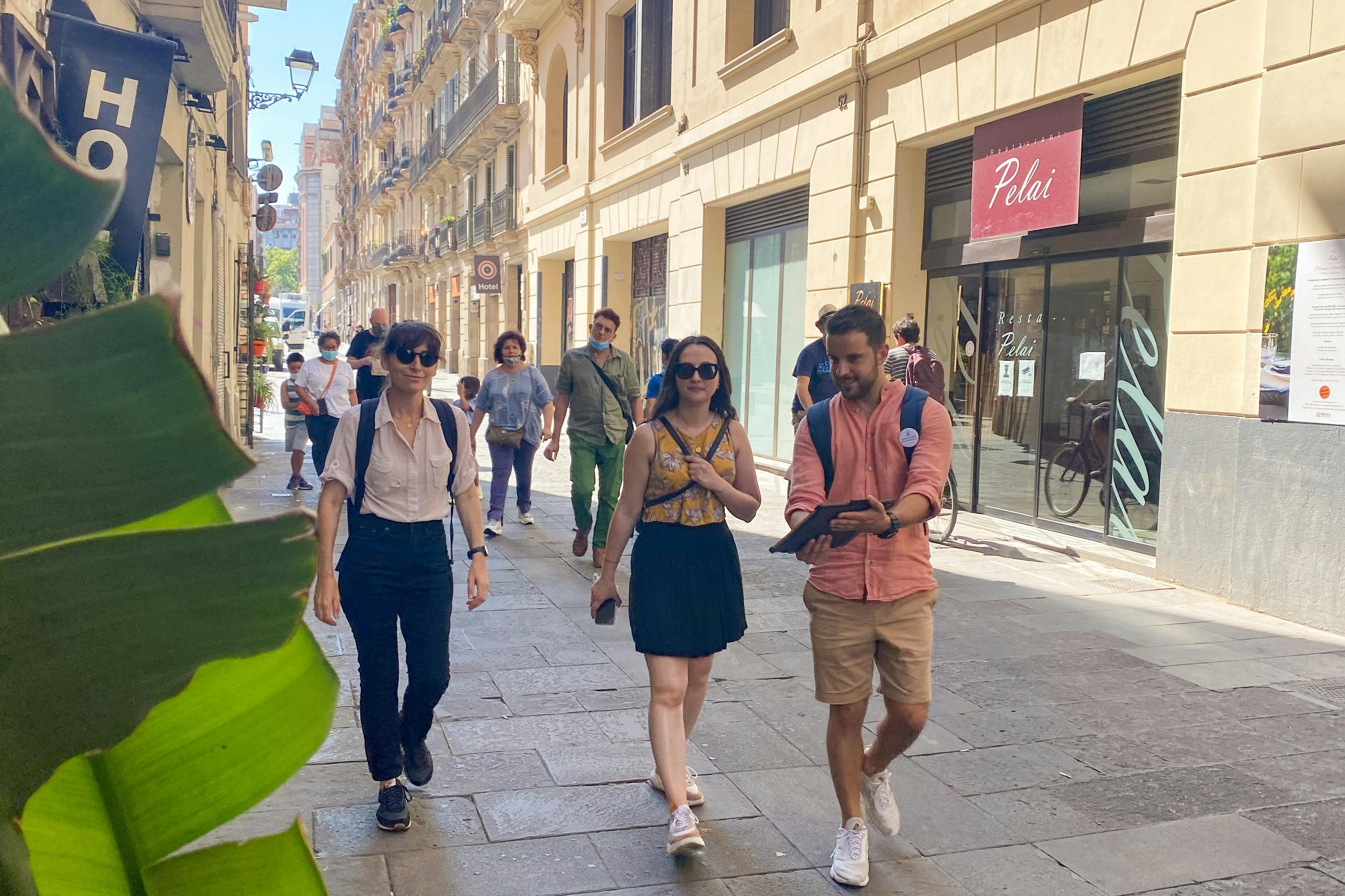 Rue animée de Barcelone