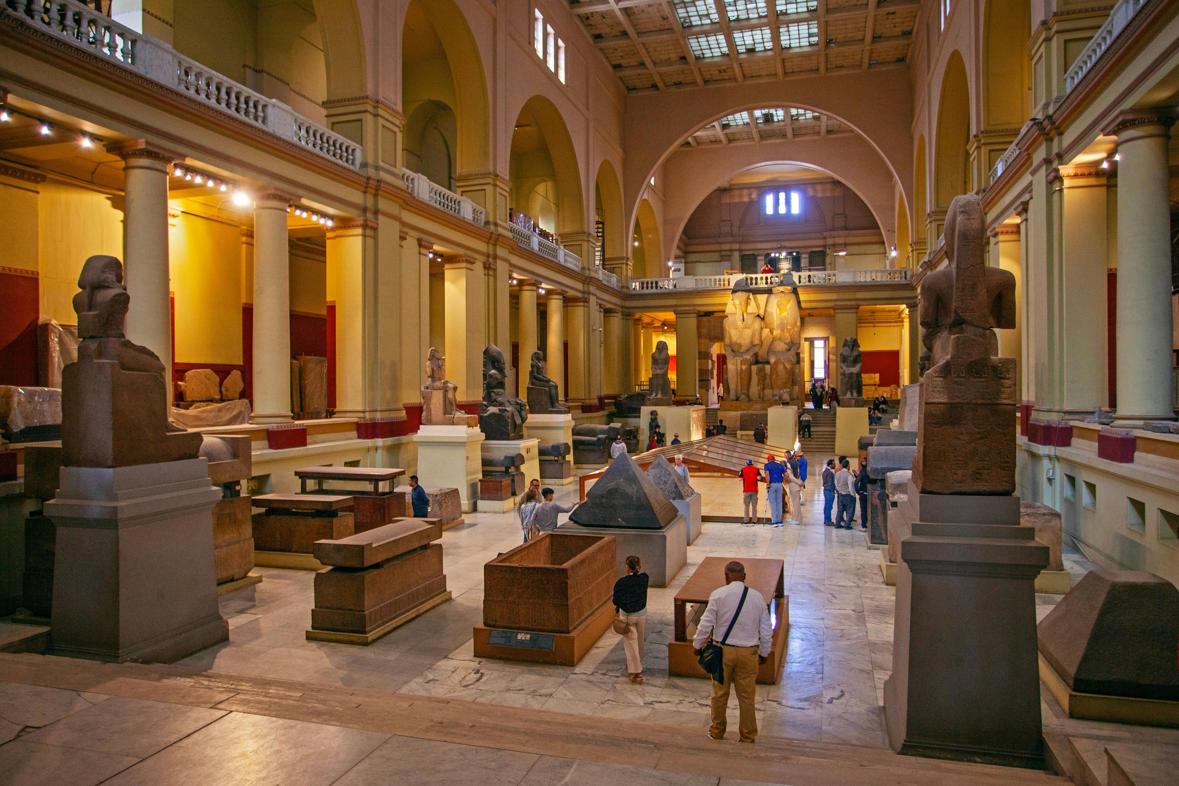 Inside the Museum of Egyptian Antiquities, Cairo