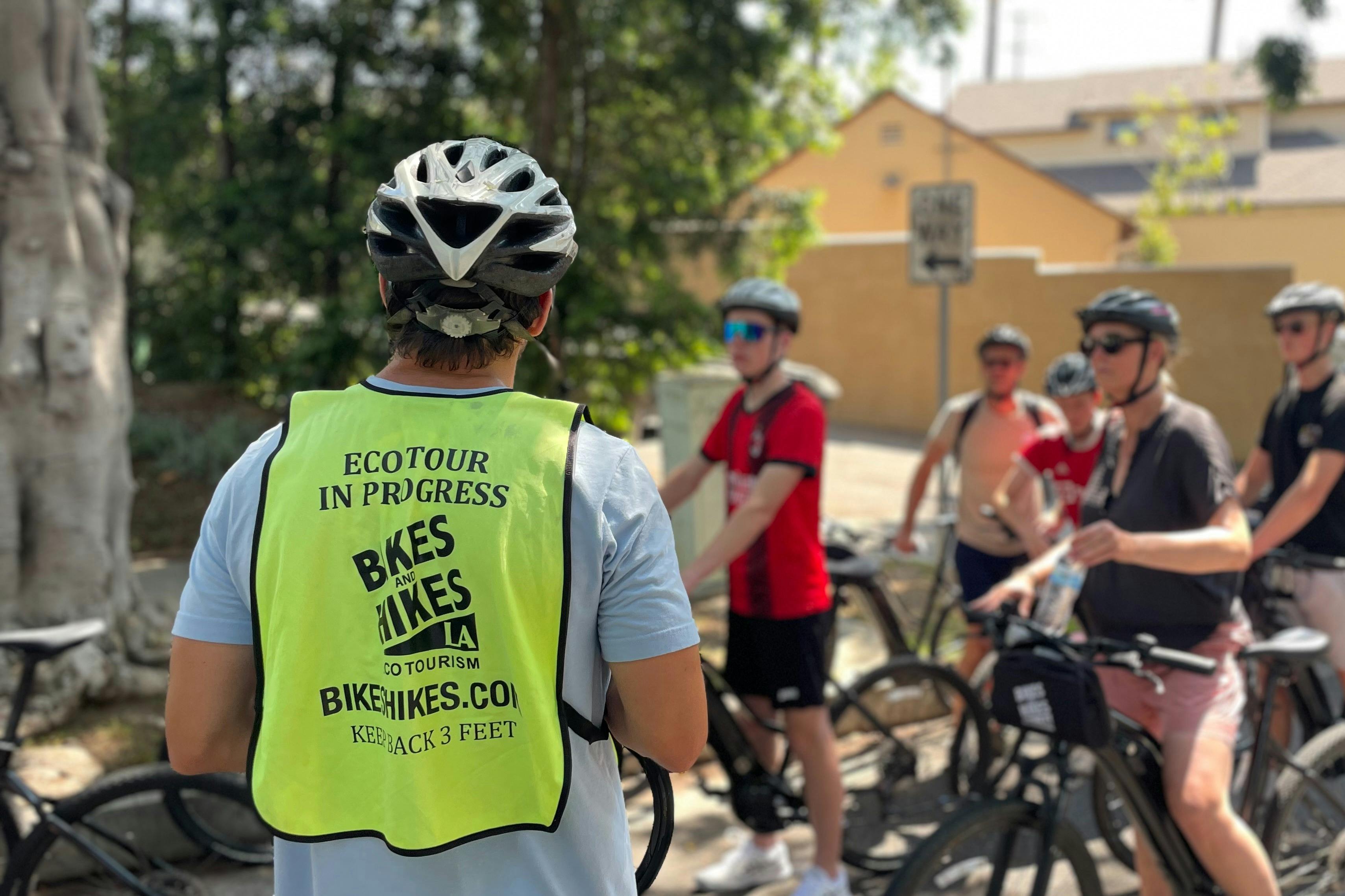 Guests on our Los Angeles in a Day Bike Tour