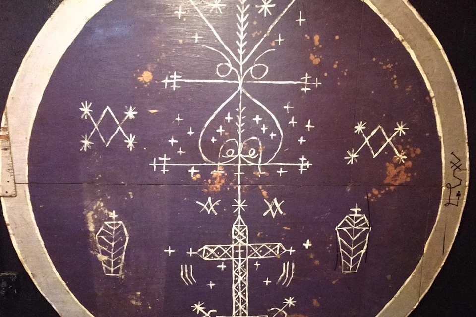 Learn about Voodoo Symbols like those used in this Protection Circle
