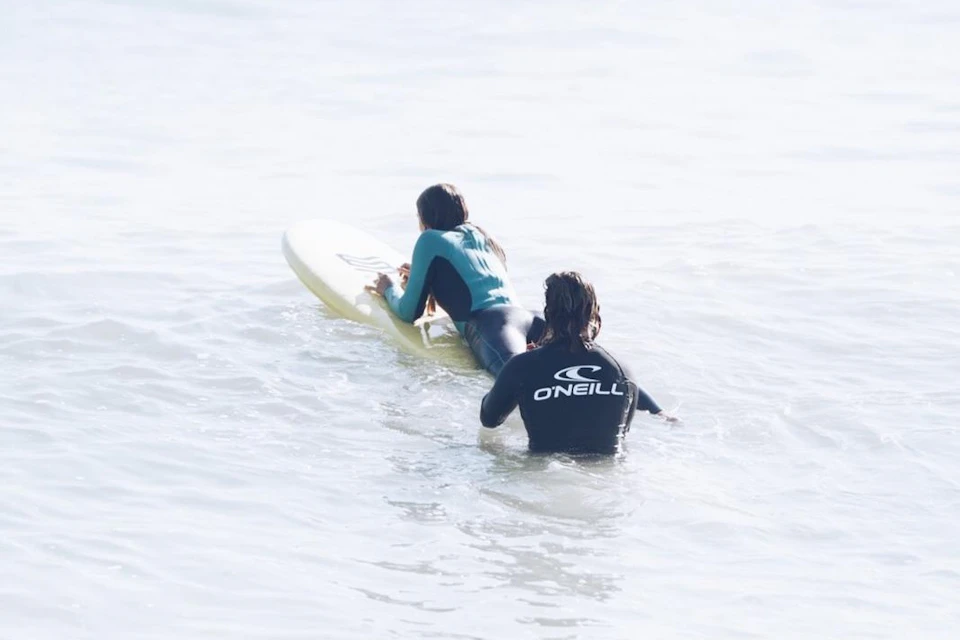 Person surfing