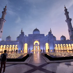 Abu Dhabi Grand Mosque & Dubai Desert Safari: Combo Tour