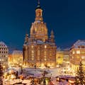 Kerstmis op de Neumarkt van Dresden
