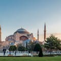 Hagia Sophia bij zonsondergang