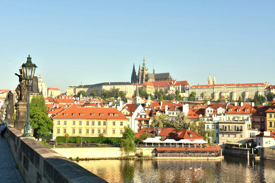 Charles Bridge and the view of Prague Castle