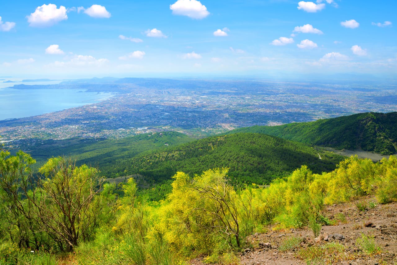 维苏威火山景观