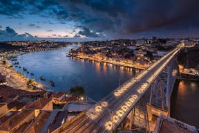 Night view over Porto