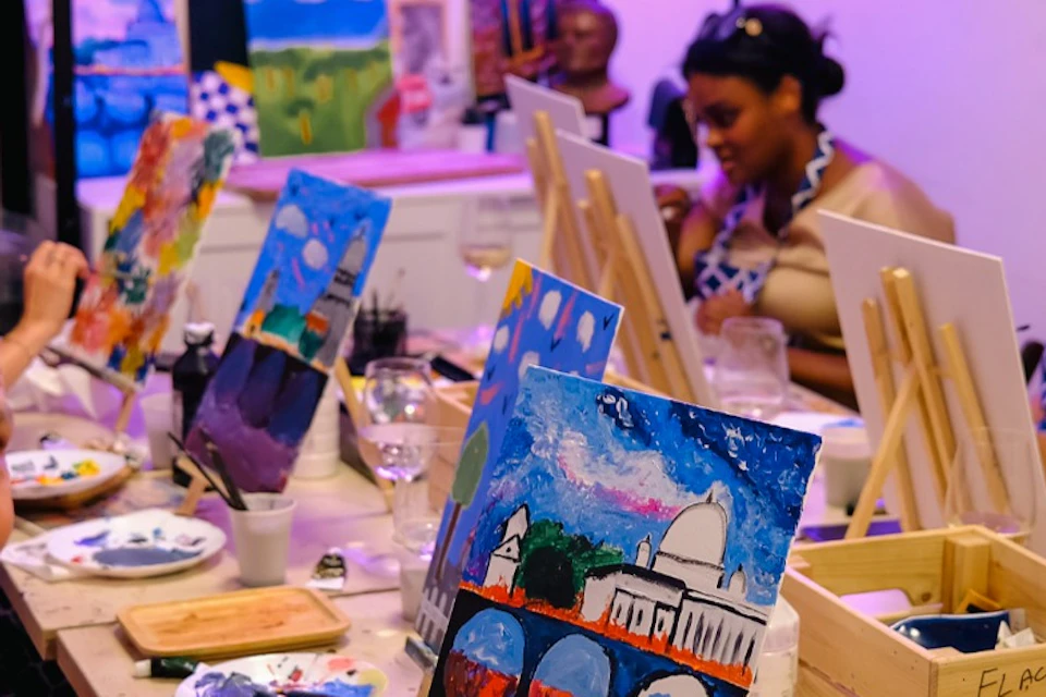 Painting in progress