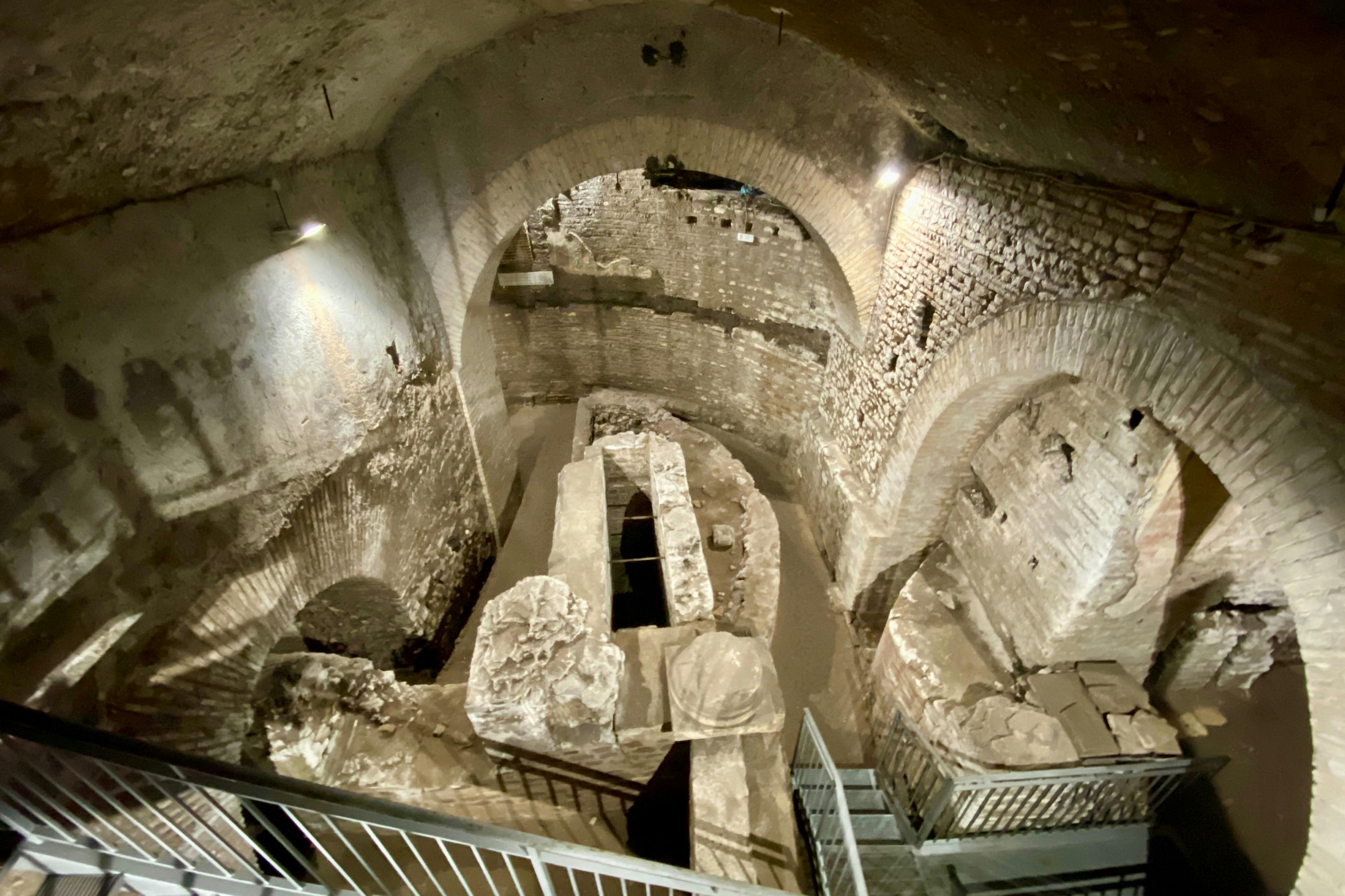 In the undergrounds of Basilica of Saint Crisogono in Trastevere