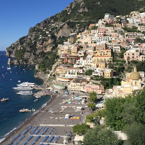 Amalfi + Positano: Excursión de un día desde Sorrento + Excursión en barco en grupo reducido