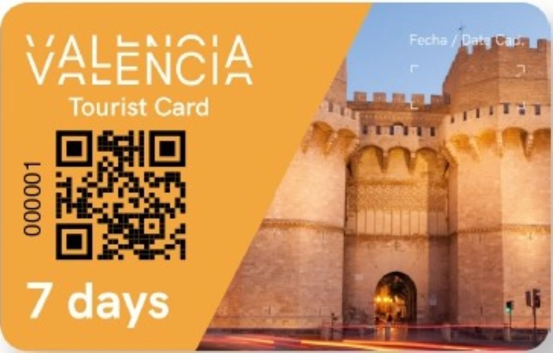 Valencia Tourist Card 7 Days (transport not included)