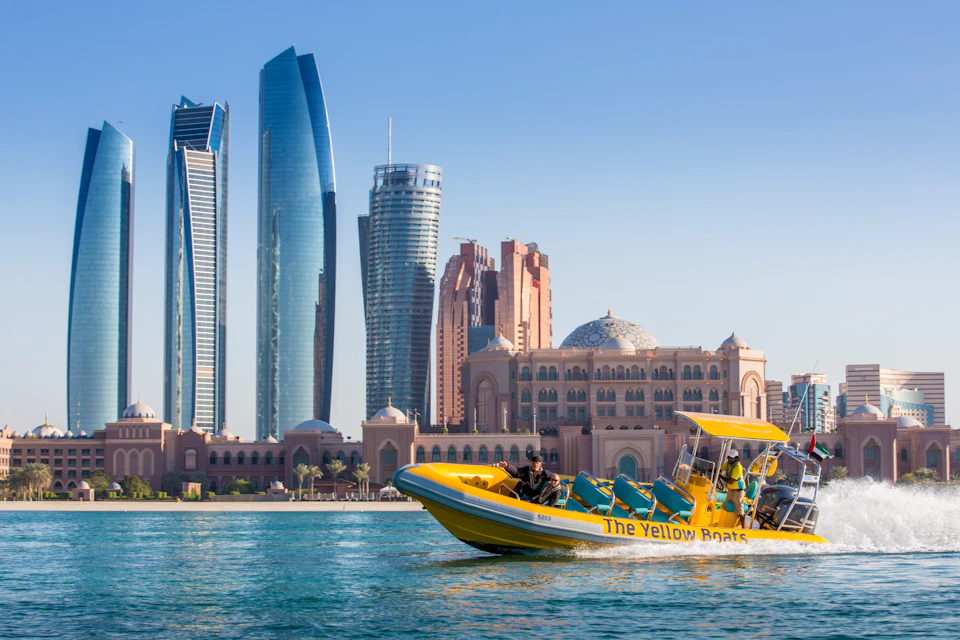 One of the amazing key sights is Emirates Palace and Etihad towers, Abu Dhabi