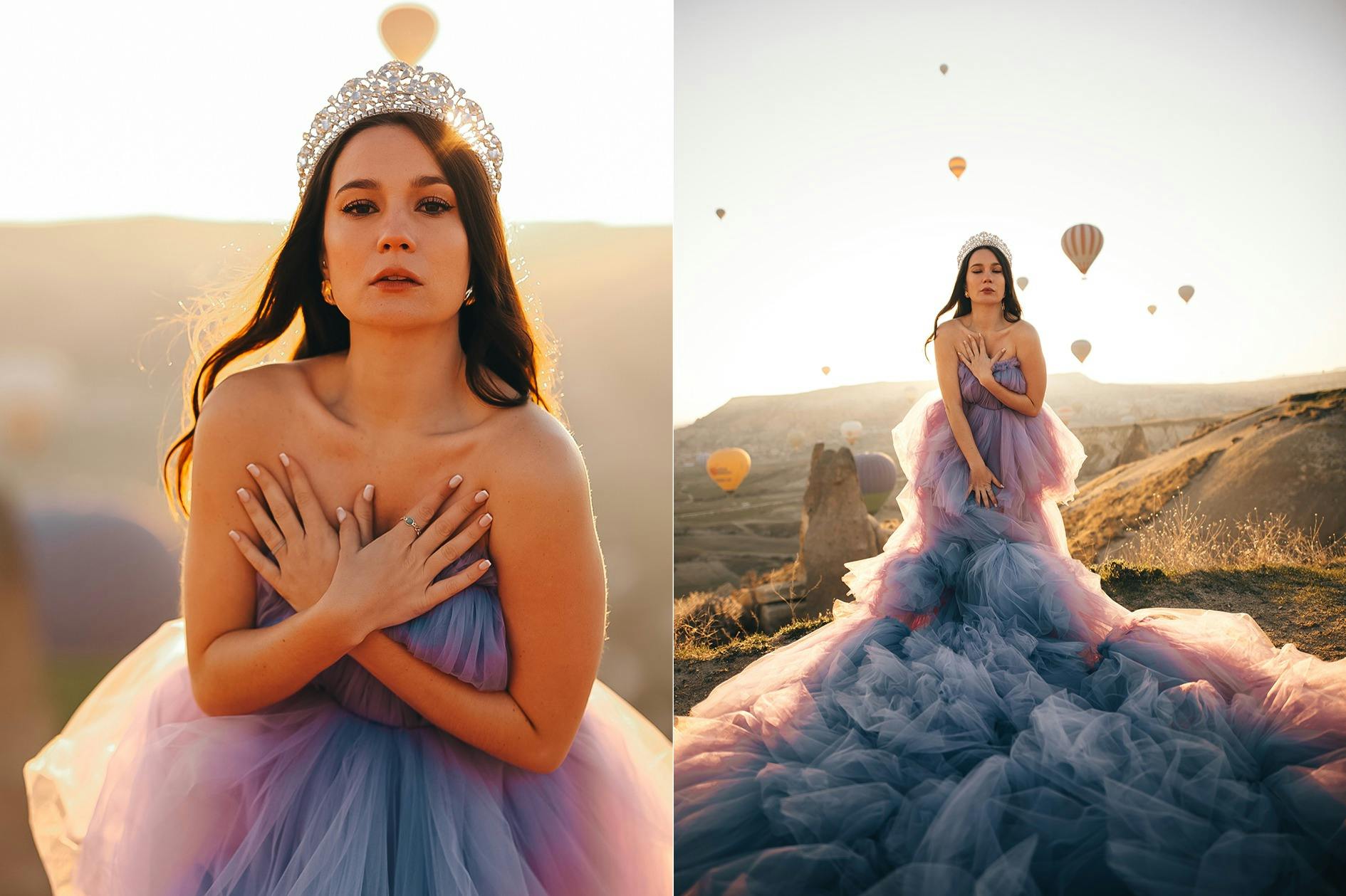 Φωτογράφιση κατά την ανατολή με αερόστατα θερμού αέρα