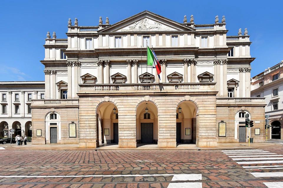 Façade of La Scala Theatre