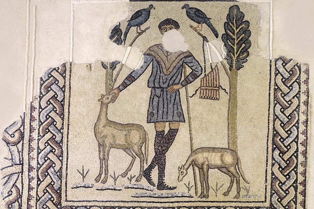 Mozaiki na podłogach domus