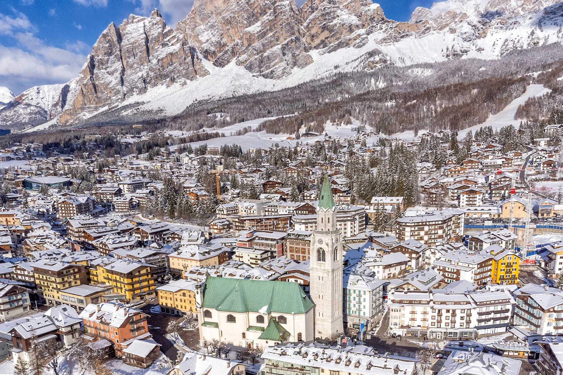 View of Cortina D'Ampezzo
