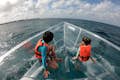 Bateau transparent et plongée libre à Cozumel