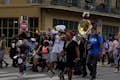 Sunday Second Line Parade in the Treme'