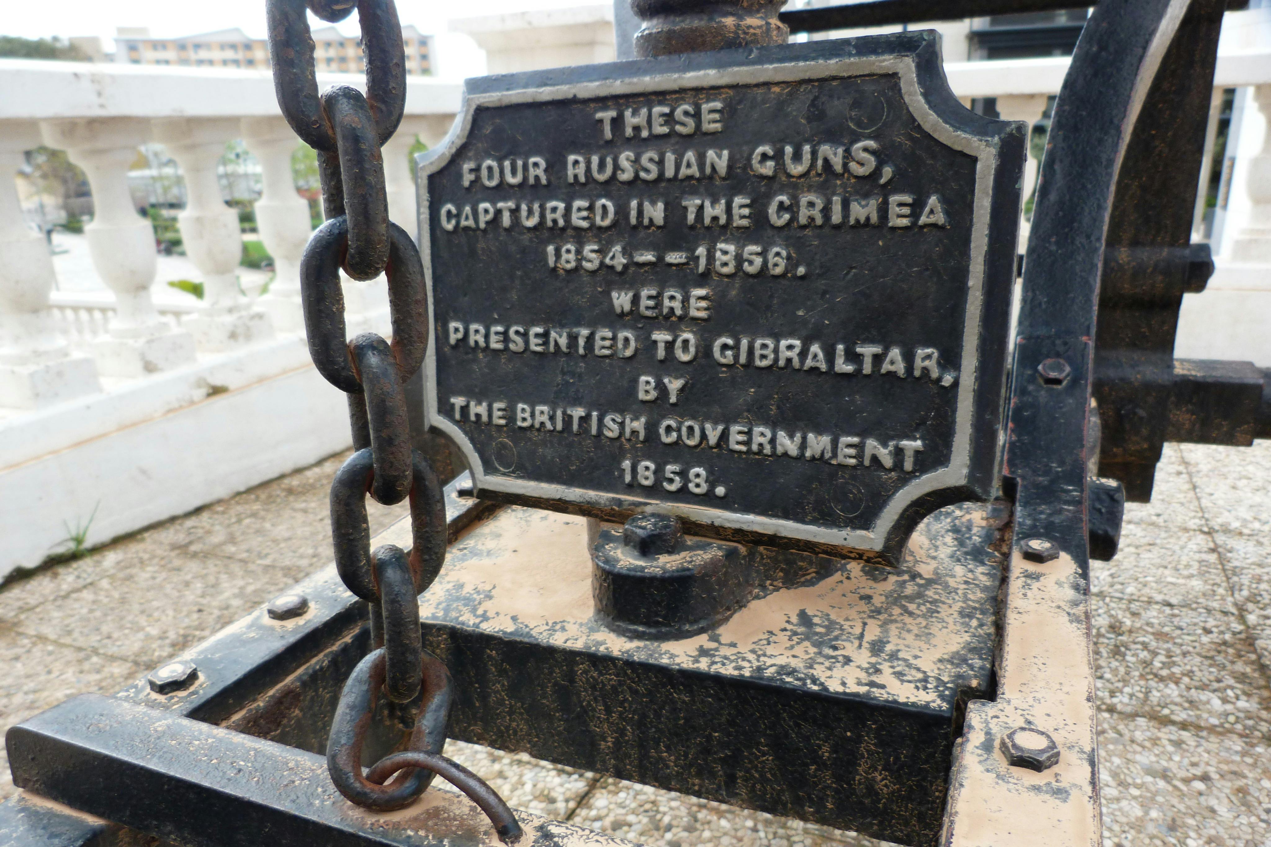 Old cannons in Gibraltar.