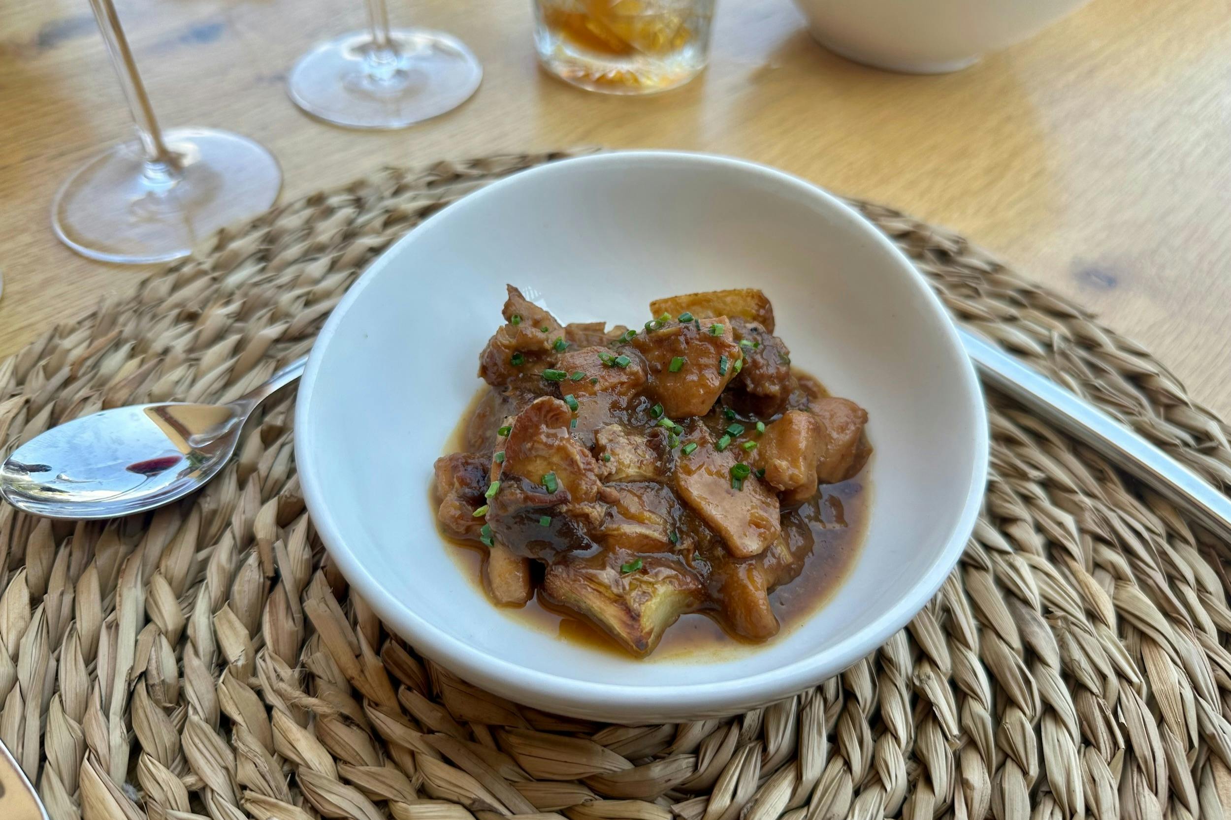 En del av brunchmenyn