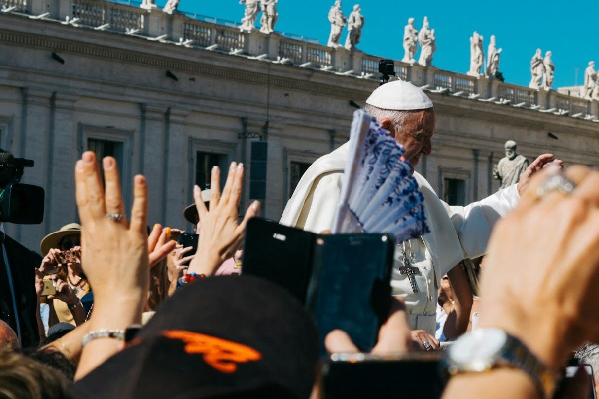 Pope Francis during the Audience