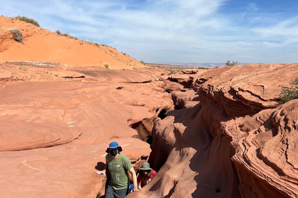 exit of lower antelope canyon