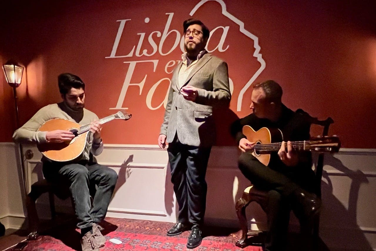 Live Fado music performance in a Casa de Fado, Baixa Chiado, Lisbon