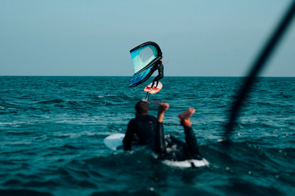 Person doing wingfoil