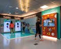 Interactive play area with Rafa Nadal avatars