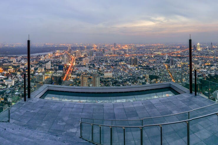 Pont d'observation Mahanakhon Skywalk : Billet d'entrée pour le coucher du soleil — 6