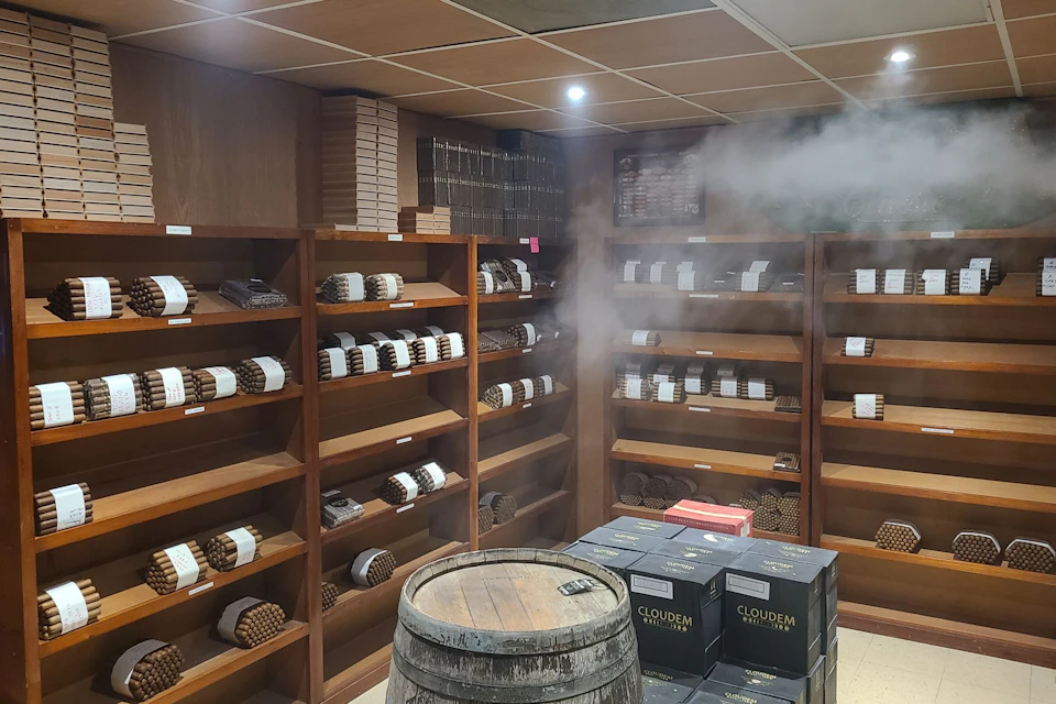 Humidor with Cuban Cigars