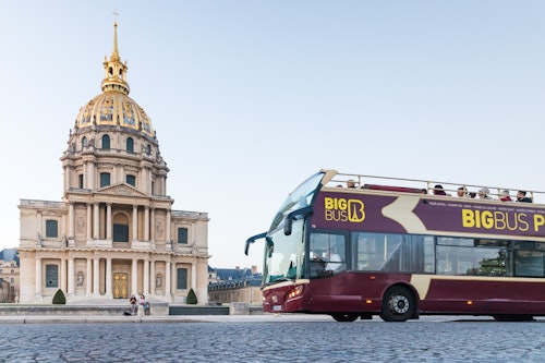 大きなバス：ホップオンホップオフバスツアー+パリのセーヌ川クルーズ(即日発券)