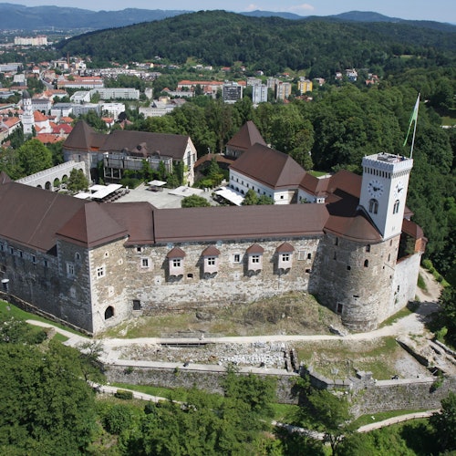 Casco histórico + Castillo de Liubliana: Visita guiada