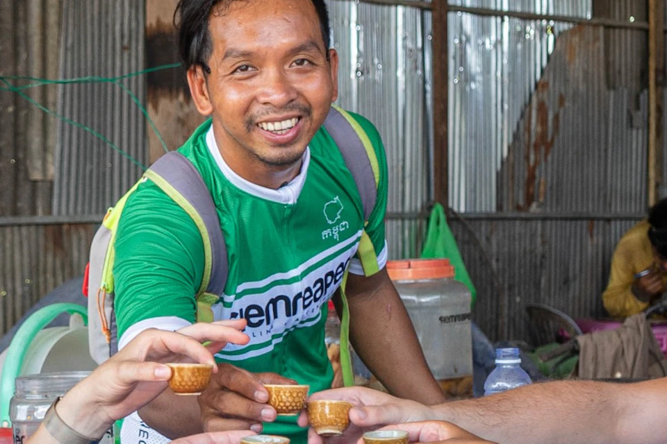Visit a traditional small-scale family business with techniques passed down from generation to generation for making rice win