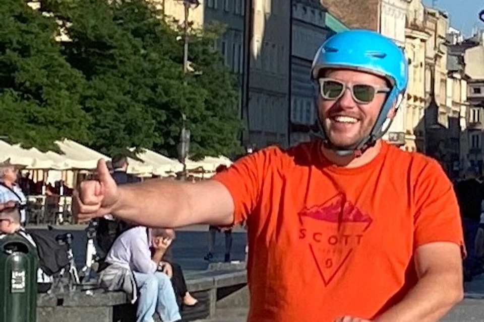 Segway tour in Krakow, Wislna 4.