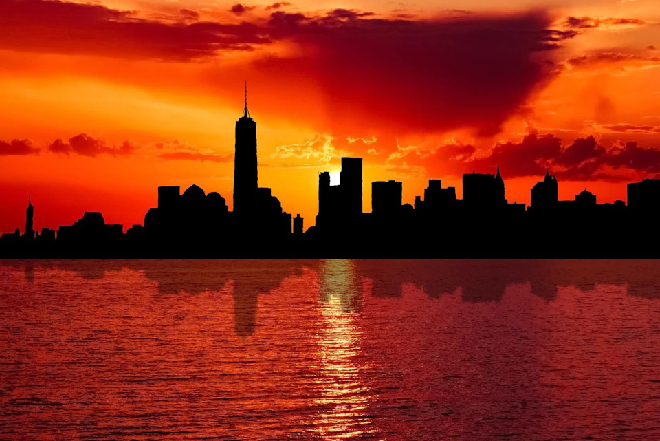 Manhattan Skyline at Sunset