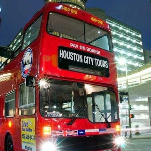 Houston: Guided Double-Decker Bus Tour + Galveston Visit
