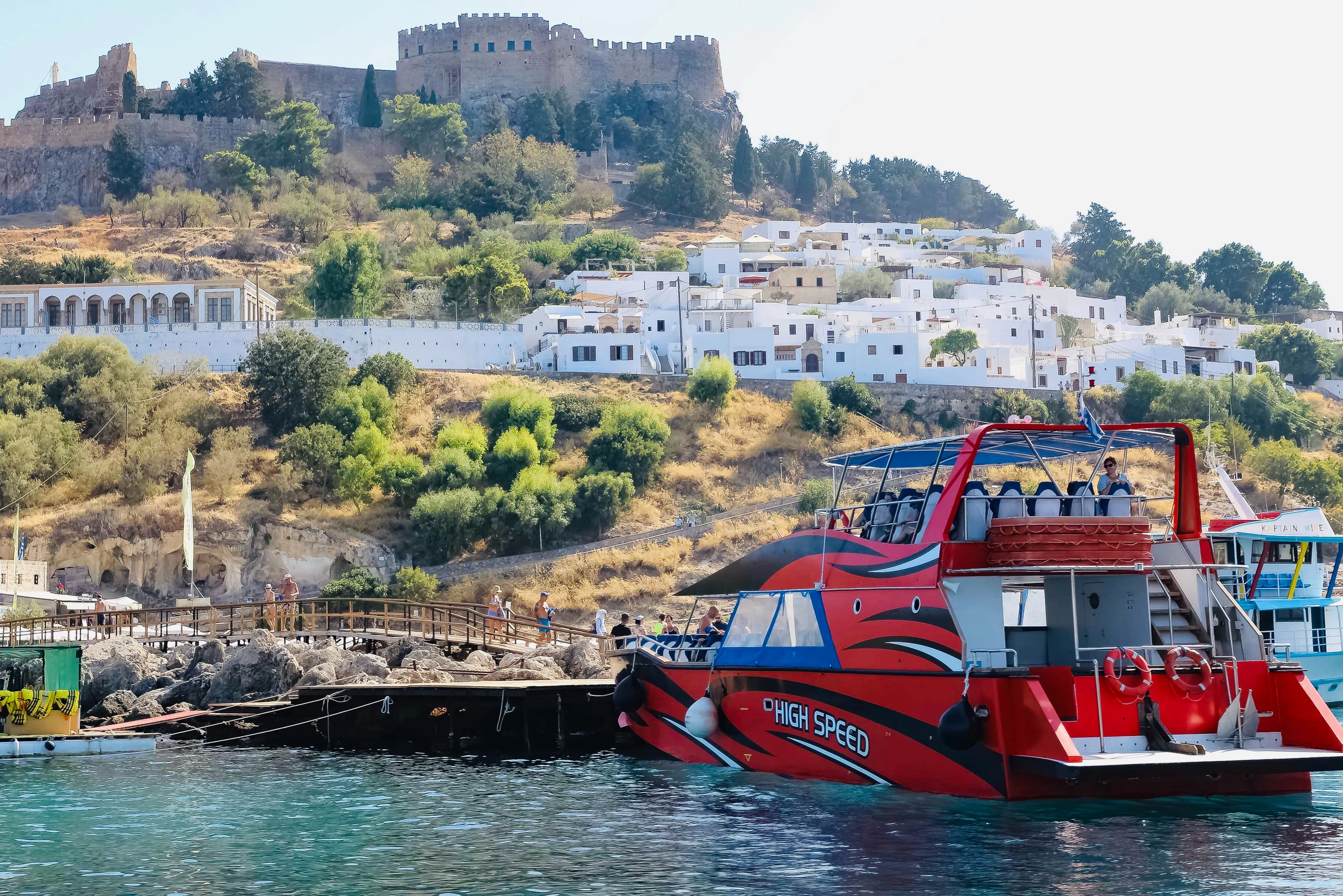 Rhodes: High-Speed Boat to Lindos