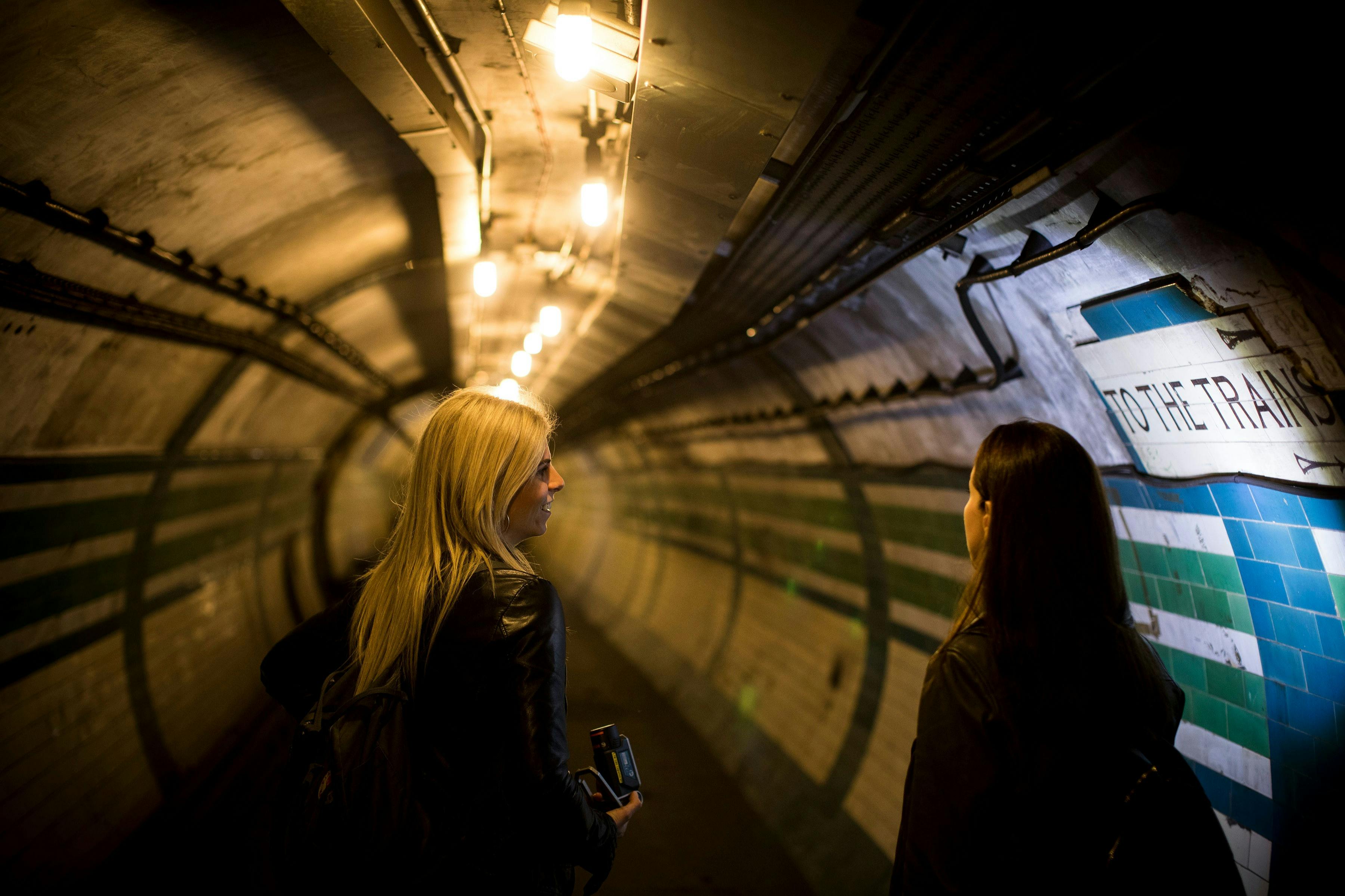 Unused corridors at Piccadilly Circus Station