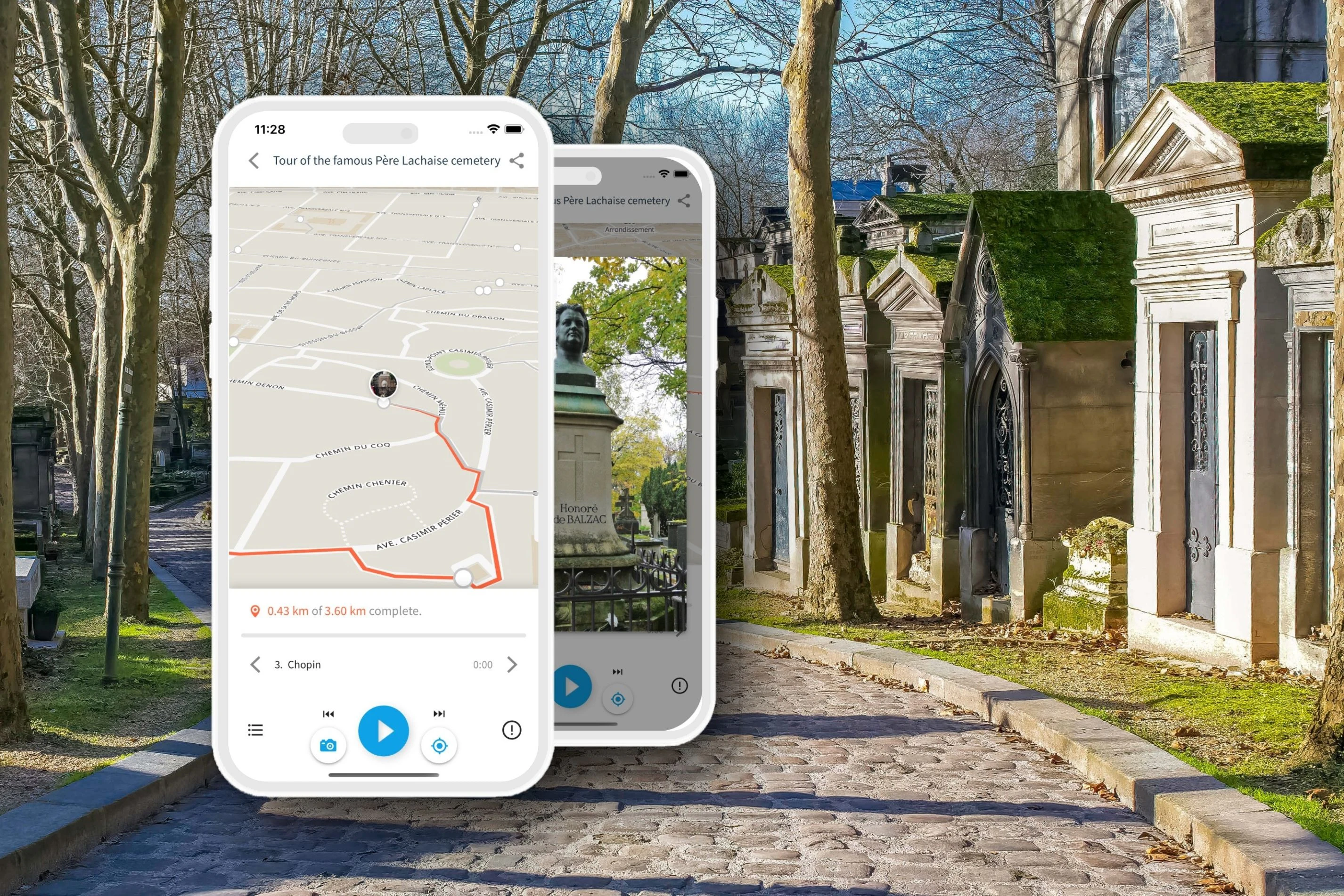 Audio Guide App to Père Lachaise Cemetery by TouringBee