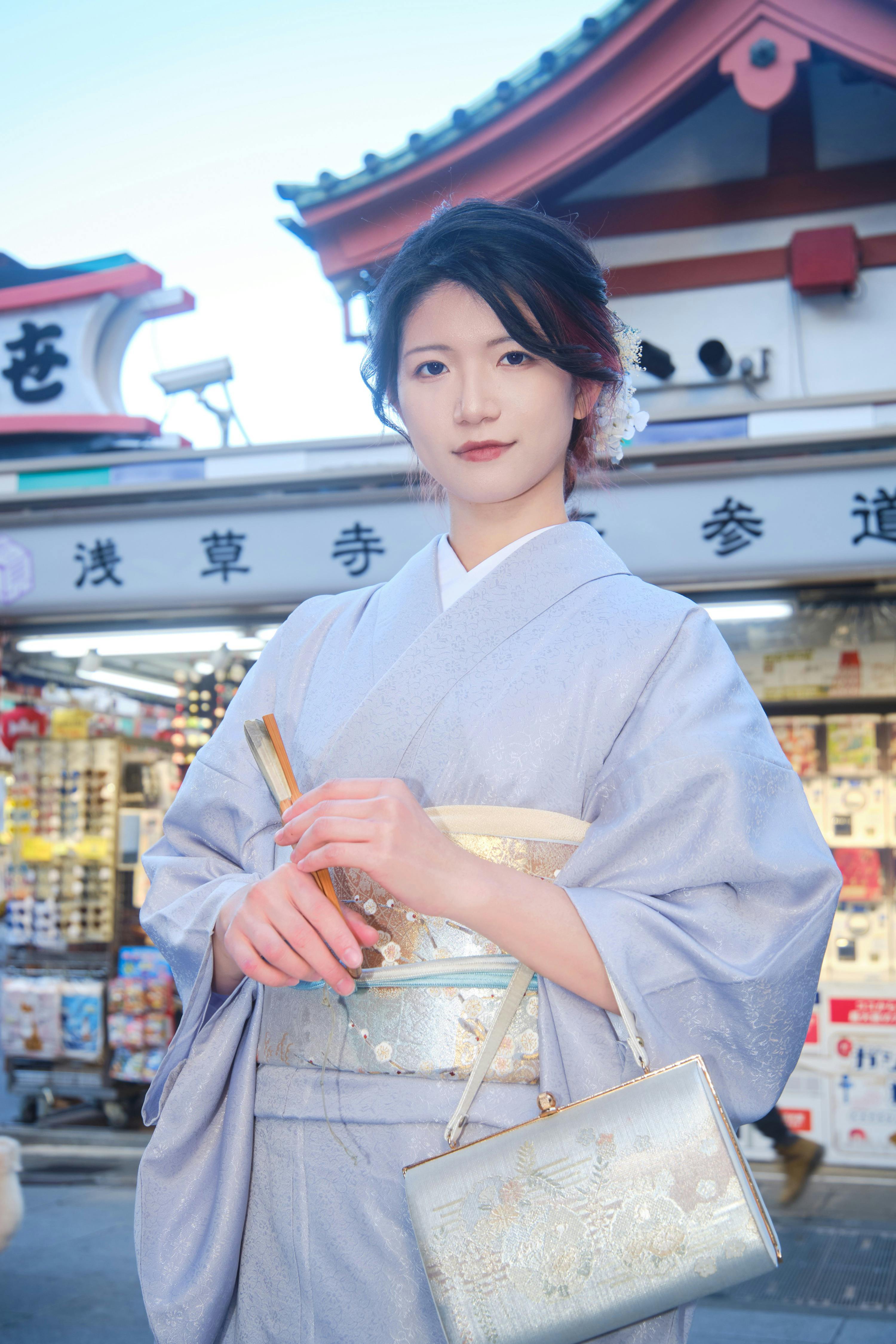Asakusa: Kimono & Furisode Rental Experience for Men by Wasou Komachi Kanon