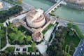 Vista aérea de Castel Sant'Angelo