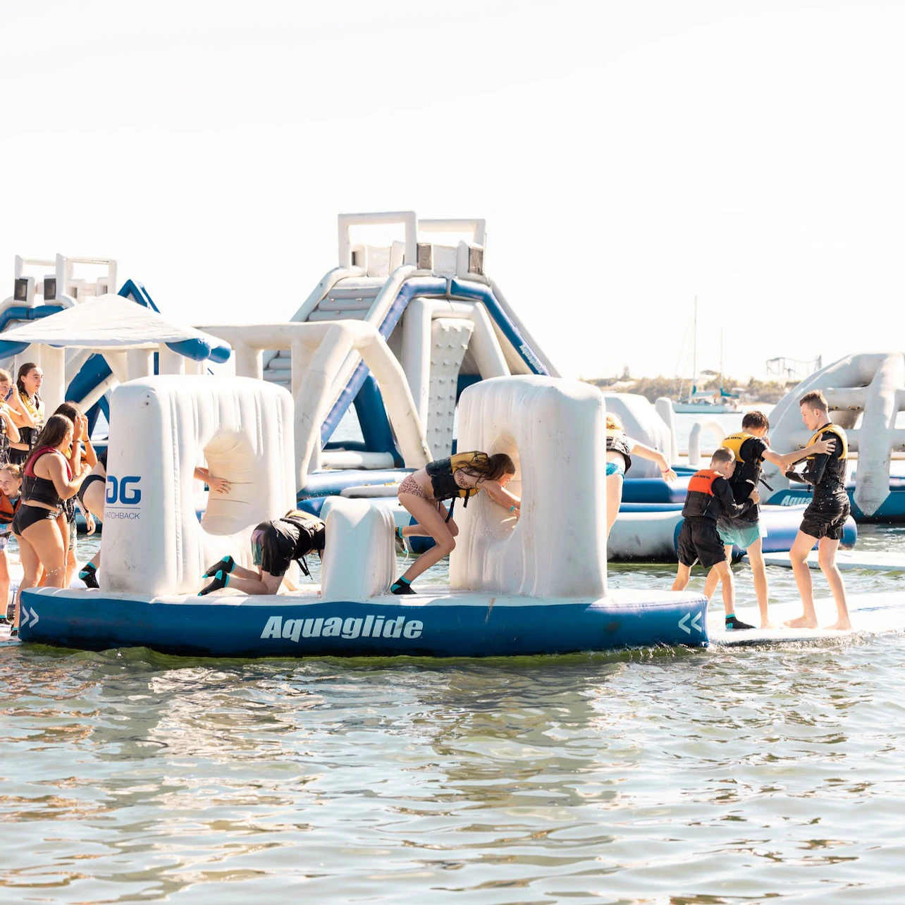 Gold Coast Aqua Park Southport: Inflatable Water Park Session, at Gold Coast Aqua Park Southport, Southport