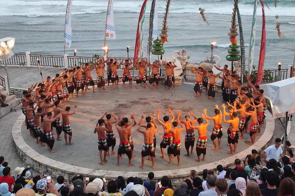 Melasti Beach Kecak Dance Show