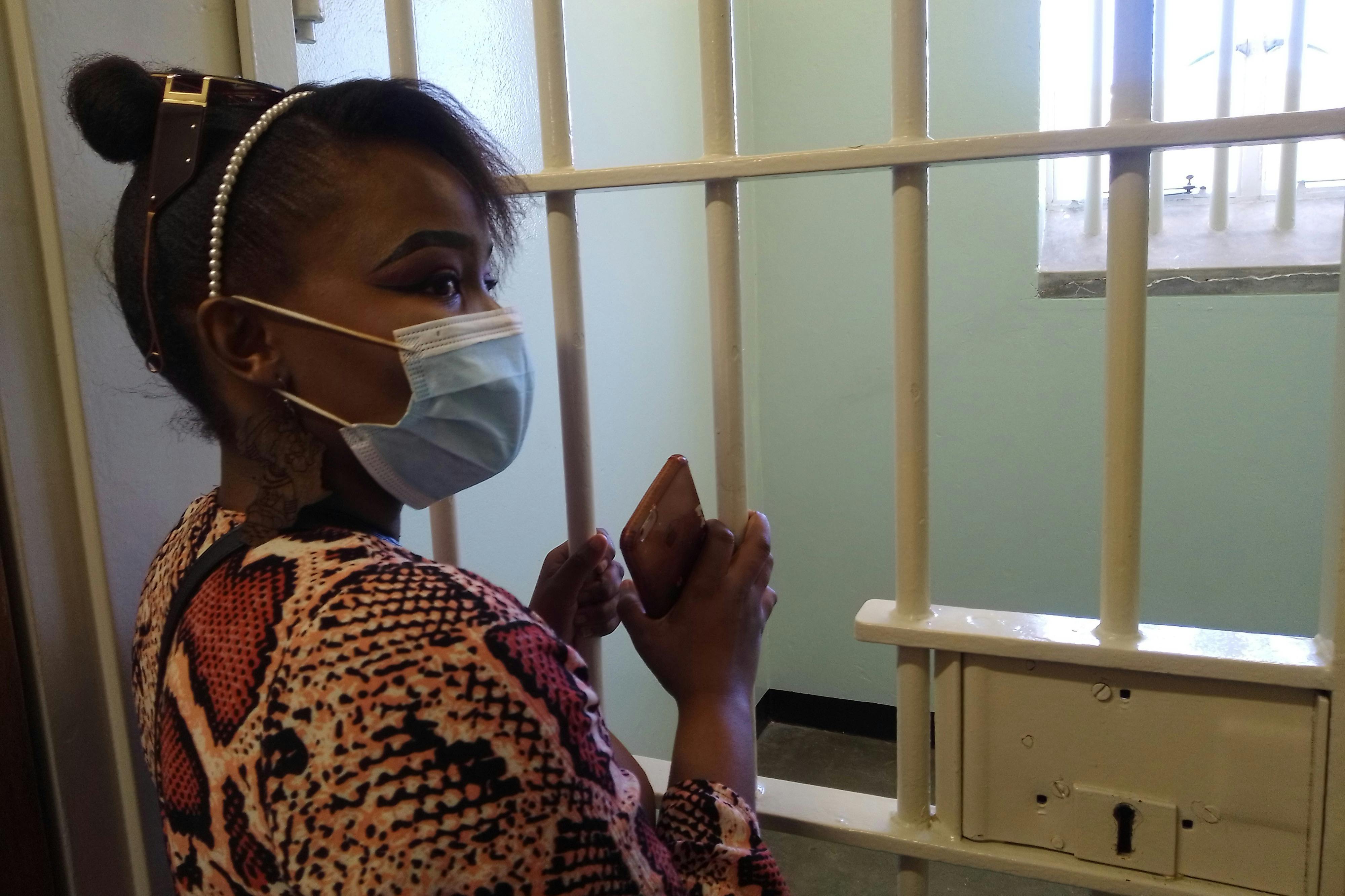 ネルソン・マンデラ氏の独房。