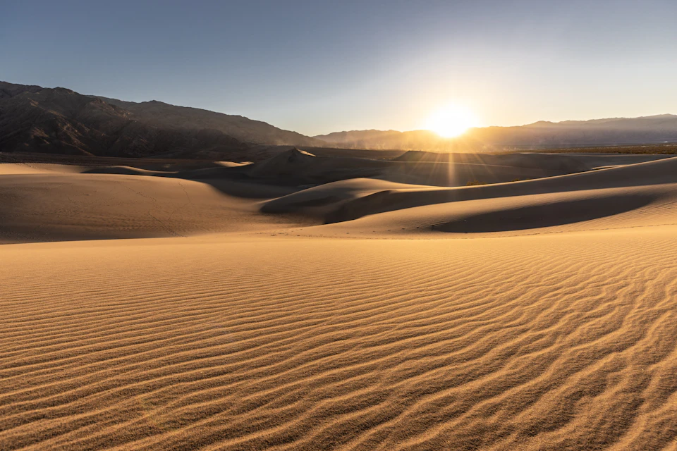 Sunrise in Desert