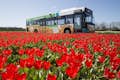 A bus on its way to Keukenhof, included in the Amsterdam Travel Ticket