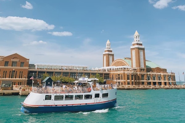 Combination Pier Navy Pier Centennial Wheel + Chicago: Skyline Lake Tour