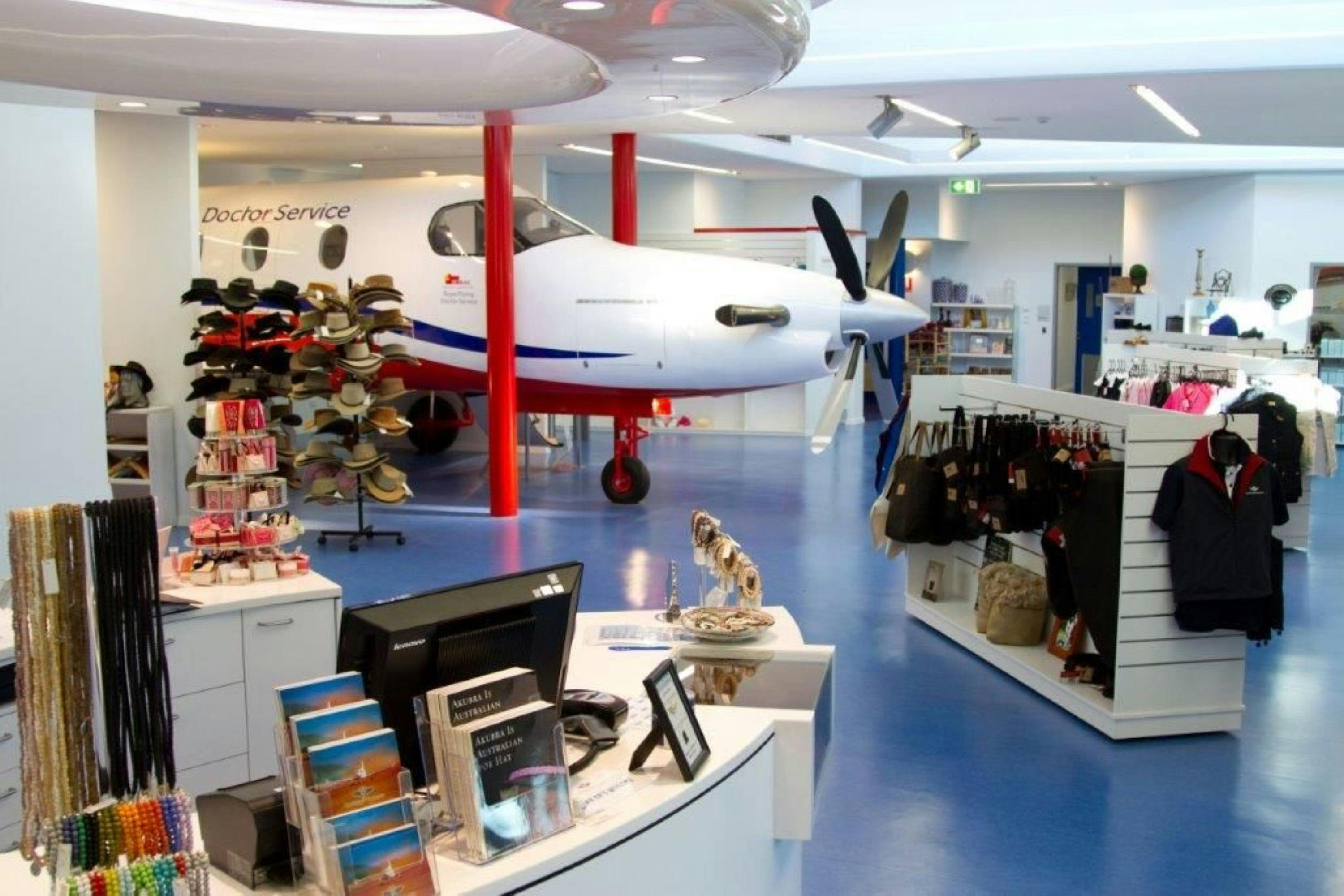 Touristation des Royal Flying Doctor Service in Alice Springs