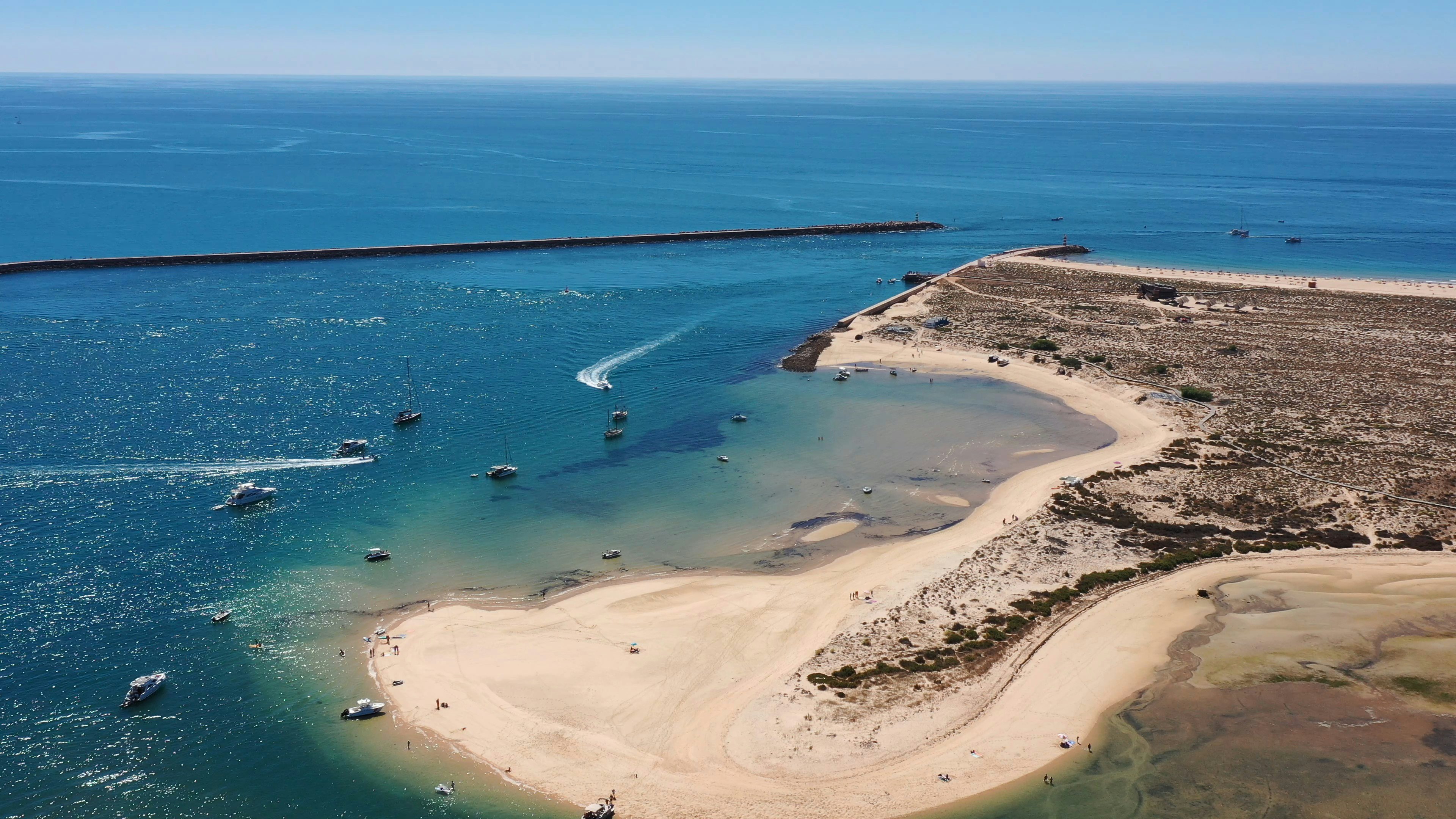 Ilha Ria Formosa: Passeio de barco de 5,5 horas a partir de Olhão